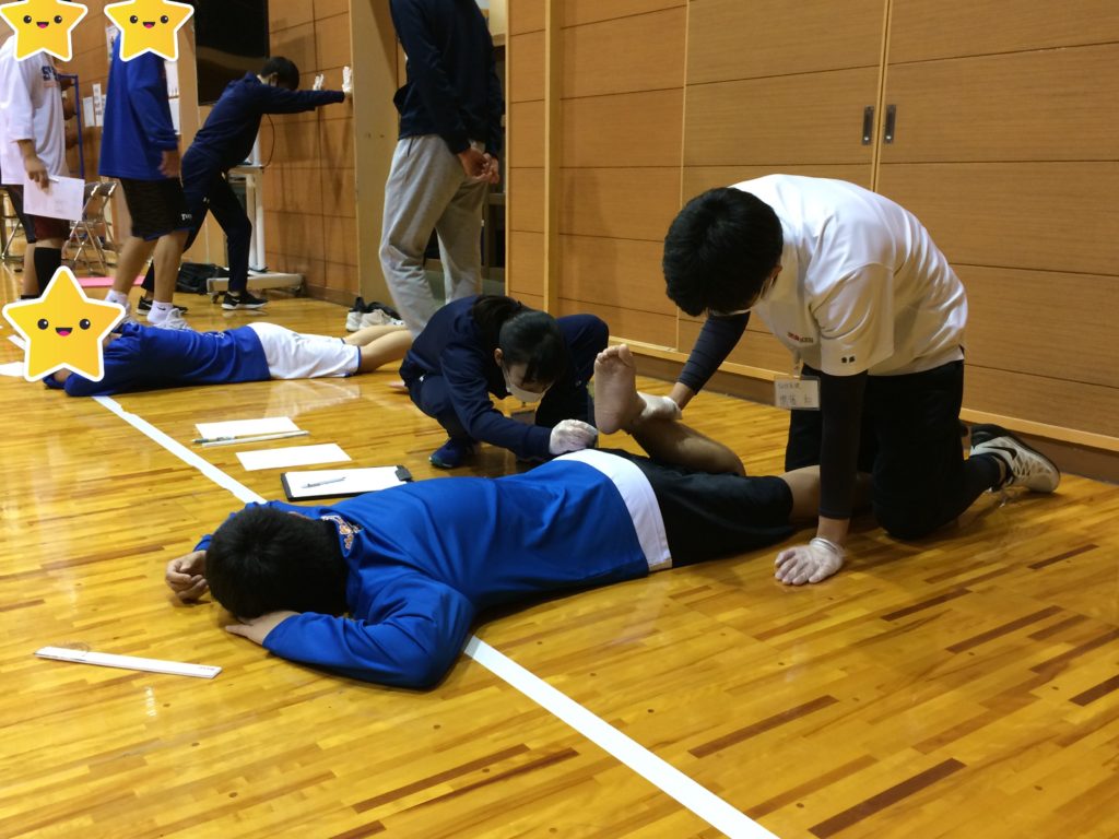 アスレティックトレーナーコース 現場実習 チームサポート スポーツ科学科 アスレティックトレーナー トレーナー バスケットボール トレーニング メディカルチェック 筋力チェック 仙台医健のブログ 仙台医健 スポーツ専門学校