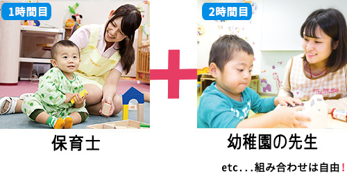 保育士＋幼稚園の先生