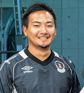 ラインメール青森FC（JFL）トレーナー・柔道整復師 中野渡 裕人 さん