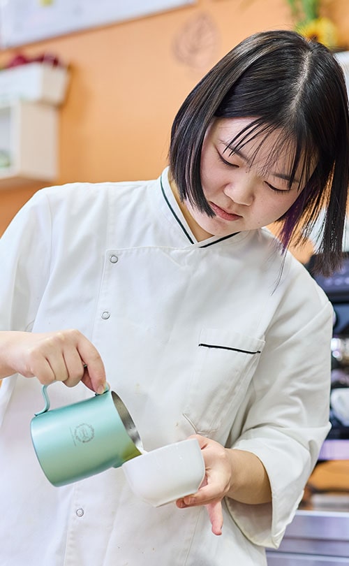 バリスタマスター専攻の学生