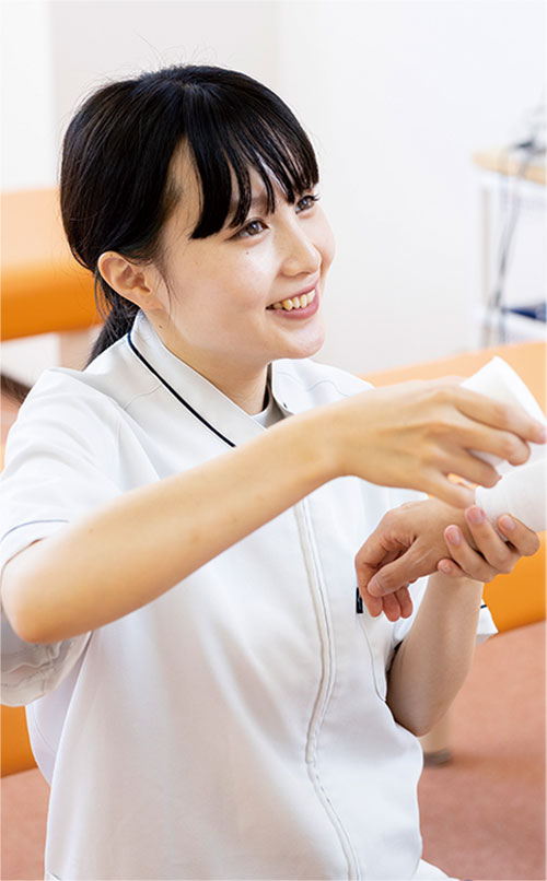 柔道整復科の学生