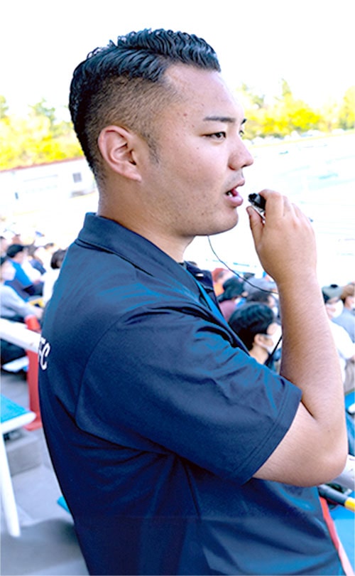 スポーツマネジメントテクノロジー科の学生